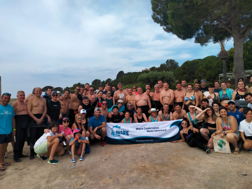 Grupo de buceadores que participaron en la edición anterior