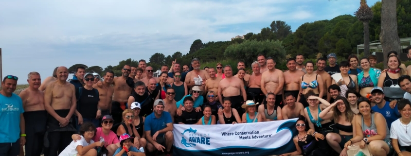 Grupo de buceadores que participaron en la edición anterior